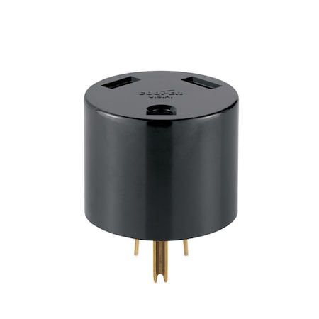 Pass & Seymour Plug Adapter, Outlet Tap, 1 Outlet(s) Black 1264
